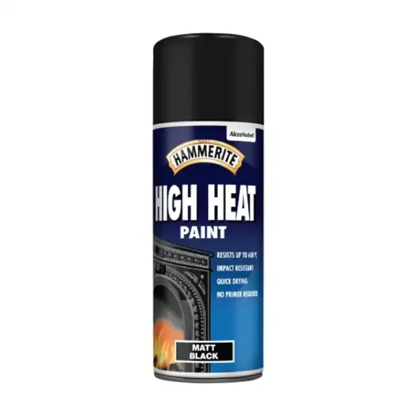 Hammerite High Heat Black Paint Aerosol - 400ml