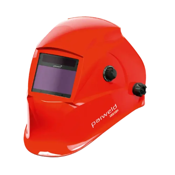 Parweld XR938H Large View Light Reactive Welding and Grinding Helmet Red