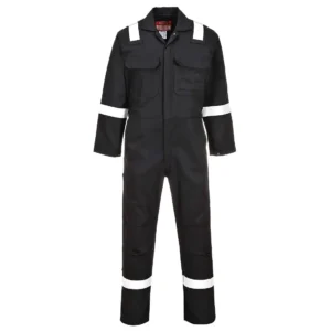 Portwest Bizweld Iona Flame Retardent Boiler Suit Coverall BIZ5 Black