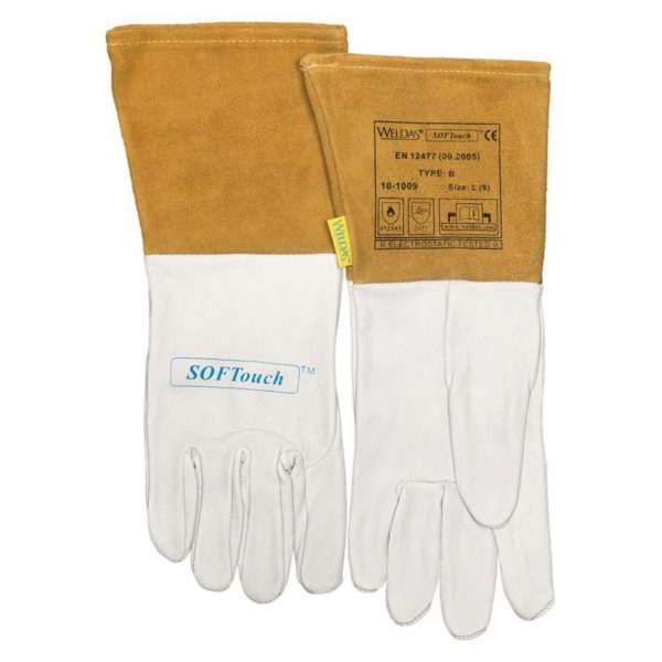 WELDAS SOFTouch Lightweight Goatskin TIG Welding Gloves XL 10-1009