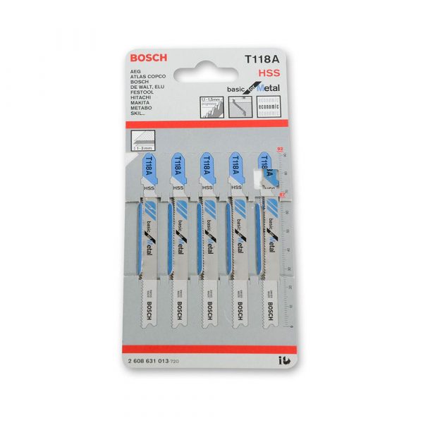 T118A Bosch Jigsaw Blades Pack