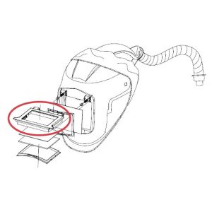 ESAB Welding Helmet Visor Flip - F20 Drawing