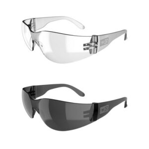 ESAB WeldOps SE-100 Safety Glasses - Clear, Grey