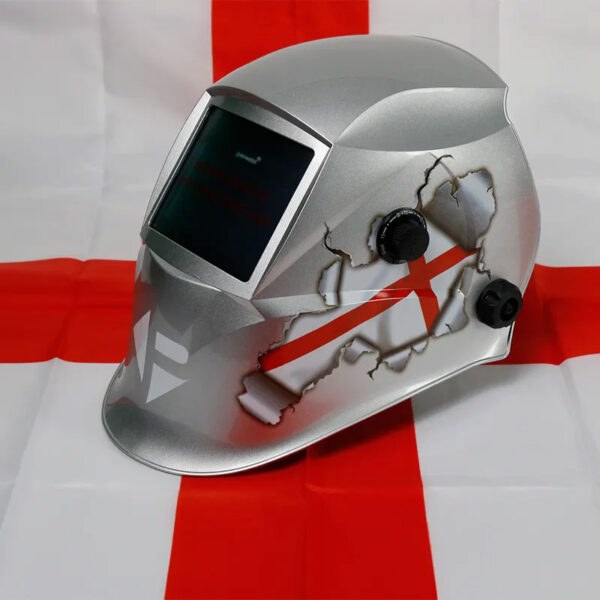 Parweld England Edition Auto-Darkening Welding & Grinding Helmet XR938H-ENG Side