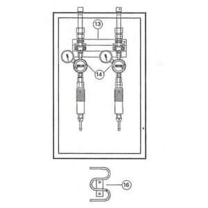 Wilhelmsen Unitor 530 Acetylene Regulator - 0-1.5bar 5100301 Drawing