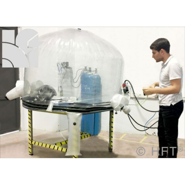 Huntingdon Fusion Techniques Flexible Welding Enclosures® Inflating