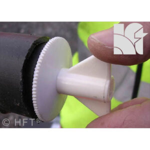 Huntingdon Fusion Techniques HFT Pipestoppers® Nylon Plugs Hollow Shaft In Use