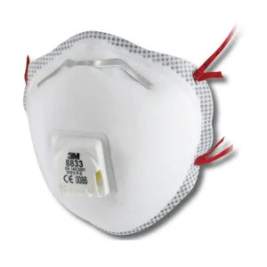 3M 8833 Mask P3V R - One Size - 3M8833