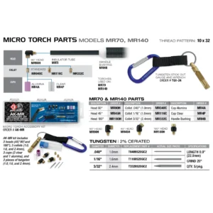 CK Accessory Kit For MR70 + MR140 Micro Torch AK-MR Detail