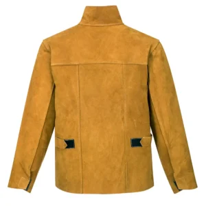 Portwest SW34 Tan Leather Welding Jacket Back