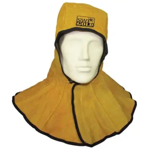 SWP Gold Leather Welders Hood with Velcro Fastening 1906