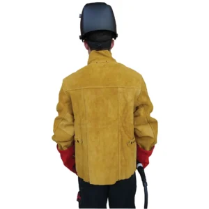 Starparts Texas Gold Leather Welders Jacket Back