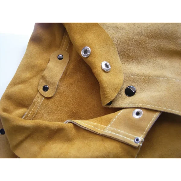Starparts Texas Gold Leather Welders Jacket Collar Detail