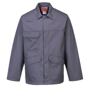 Portwest FR35 Bizflame Flame Resistant Work Jacket Grey Hero
