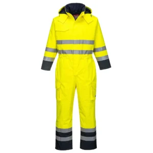 Portwest S775 Bizflame Rain Yellow Hi-Vis Multi Coverall Hero